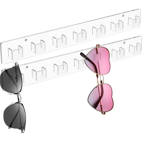 Chiaro Rack Display Wall Occhiali da sole Organizzatore per Decorazioni per la Casa ad un piano con Monti, Occhiali di Archiviazione di Fissaggio, Ideale per la Camera da letto, Ufficio, Garage Appart (1/5)