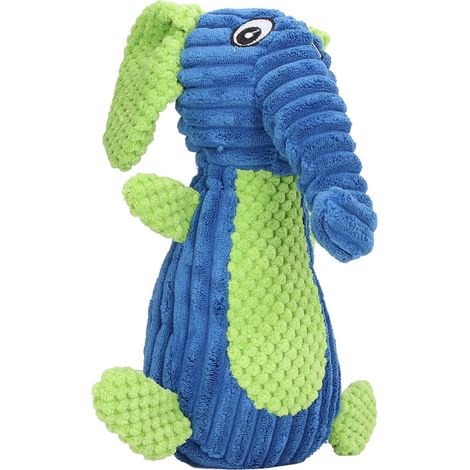 Jouet pour chien avec clochette, jouet interactif mignon et résistant aux morsures pour chiots, éléphant en peluche. (1/5)