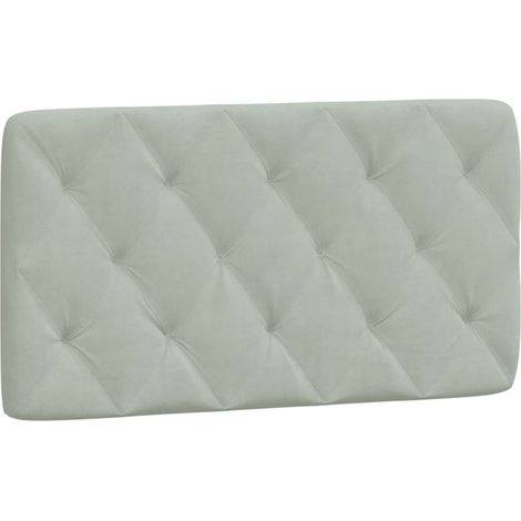 Maison Exclusive - Cuscino Testiera Grigio Chiaro 100 cm in Velluto (1/5)