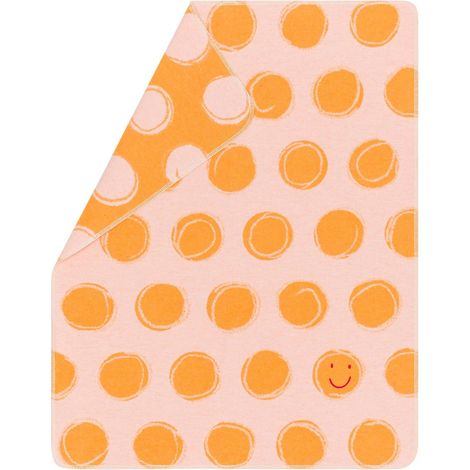 FUSSENEGGER Babydecke Happy Faces mit Stick