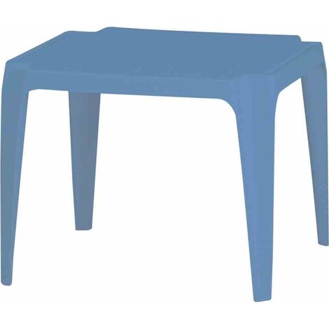 Kindertisch, 50x50 cm, hellblau Vollkunststoff, Monoblock, stapelbar (1/2)