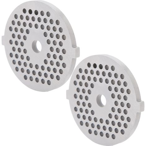 2 Pièces Lame Hachoir Électrique en Acier Inoxydable, Plaque de Broyage à Trous Ronds pour Hachoir Type 5/B (3mm, 56 Trous) (1/5)