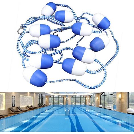 Applicable Corde de séparation de piscine de 5 m - Corde flottante - Boules de 7 cm - Pour marquer les limites dans les piscines (1/5)