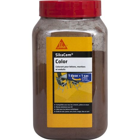 SIKA Cim Color - Colorante in polvere per cemento calce/gesso, marrone, 700 g (1/5)