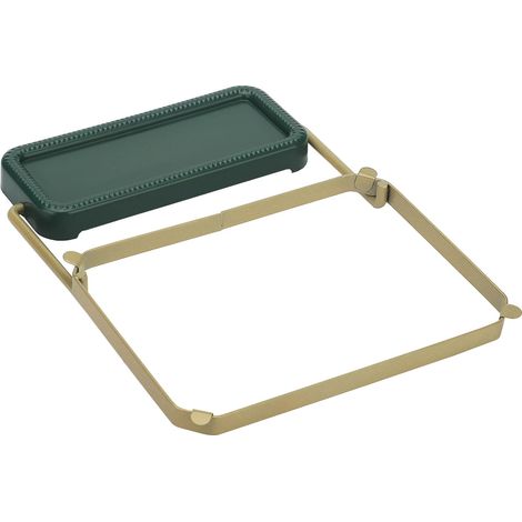 Spülbecken-Siebeinsatz – Abtropfkorb – 21 x 16 x 2 cm – ausziehbarer Griff – grün – Yosoo