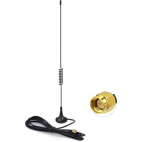 Antenne Autoradio Dab Voiture Intérieure SMA Mâle, Base Magnétique