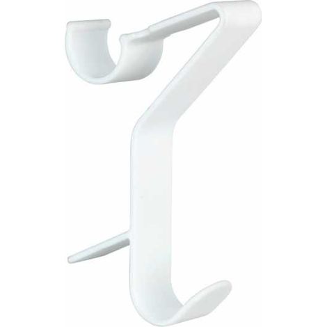 Supports de salle de bain FLEXI pour radiateurs, lot de 3 crochets en plastique - WENKO - WENKO (1/5)