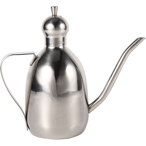 1 bouteille 0,35L en acier inoxydable, distributeur d'huile d'olive et vinaigrier pour cuisine domestique, usage chaud (1/5)