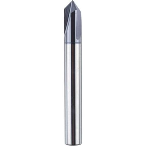 Set di 3 frese a forma di catrame, 6 mm, 90 gradi, rivestite con una fresa a V in carburo di tungsteno massiccio. Fresa professionale CNC per sagomatura e smussatura. (1/4)