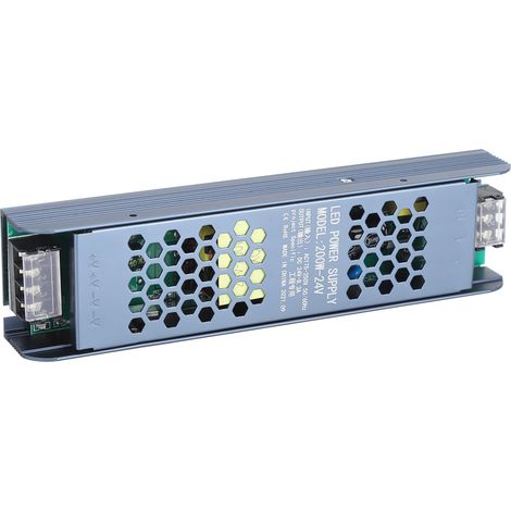 Alimentation à découpage LED, transformateur magnétique, bande longue noire, 200 W, 175-250 V/24 V, 8,3 A (1/5)