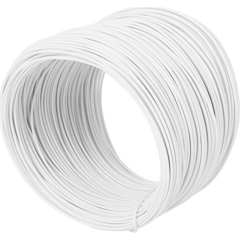 Attaches en fil de fer galvanisé blanc, fabriquées à la main, pour branches de vigne, 0,55 mm, 100 mètres (1/5)