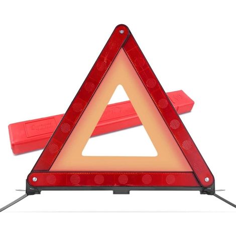 Zugelassenes faltbares Autodreieck mit Koffer, Verkehrssicherheitsset, reflektierendes Notsignal, Stoppfahrzeug (1/4)