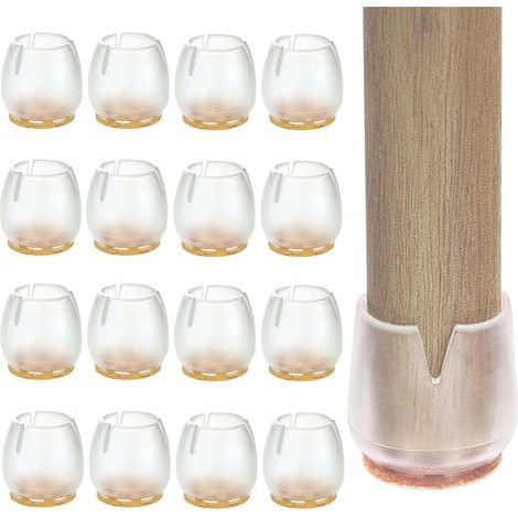 Feutre Pied 16 PCS12-16MMPatin Silicone pour mobilier/Meubles-Embout Anti-Rayures-Tampon Chaise Protection parquet (1/5)