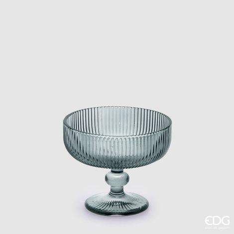 EDG Enzo De Gasperi Coppa Righe H  10 Cm D 12 Cm Colore Grigio 4 Pz