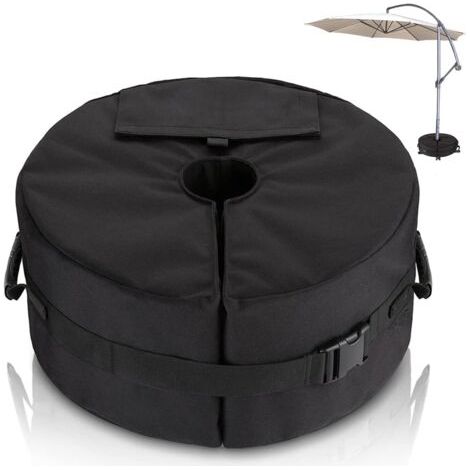 Sac de Poids de Base pour Parasol - Diamètre Réglable Ouverture latérale Poids de La Base du Parasol - Support de Poids de Parasols de Jardin Extérieur pour Patio - Sacs de Sable Jusqu'à 40 kg (1/5)