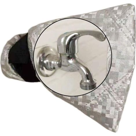 Protège-robinets extérieurs en aluminium imperméable, protection antigel hivernale, pour une utilisation au jardin, sur la terrasse ou la pelouse - Crezuo (1/4)