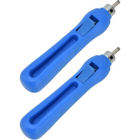 2-teiliges Tropfbewässerungs-Stanzset, Perforationswerkzeug aus Kunststoff und Edelstahl, Stanzen für 3-8 mm Tropfer (1/5)