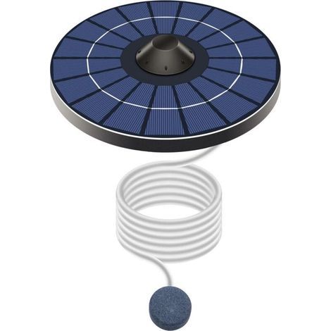 Aérateur solaire pour étang. fonctionnel. élégant. durable et polyvalent. léger. pompe à air silencieuse de 2.5 W. tuyau d'oxygène flottant de 1.5 m. ensemble d'aquariums d'extérieur Aquarium (1/5)