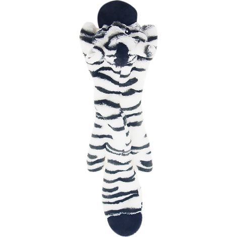 Jouet Chien Squeaker - Sans Rembourrage - En Tissu Épais avec Papier Croquant et Double Sifflet - Pour Chiens Petits et Moyens - Lot de 3 (Renard Blaireau Pingouin) (1/3)
