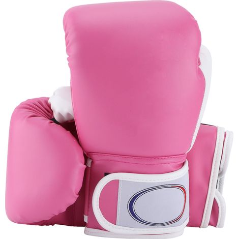 Gants de boxe pour enfants (1 paire), gants d'entraînement au sac de frappe et de sparring pour garçons et filles, rose