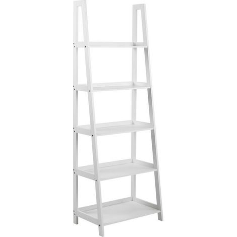 Estantería Norsica 117, Blanco, Abierta sin pared trasera, MDF, Número de puertas: 0, Número de cajones: 0, 180x63x40cm