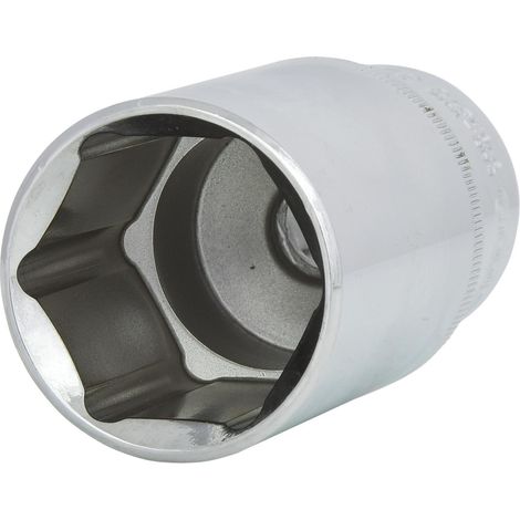 KS Tools 918.1273 CHROMEplus Bussola Esagonale, Lunga, 32 mm, 1/2" (1/4)