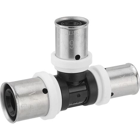 Pressfitting-T-Stück PPSU - reduziert - 20 x 2,0 - 16 x 2,0 - 16 x 2,0 mm für MV-Rohr