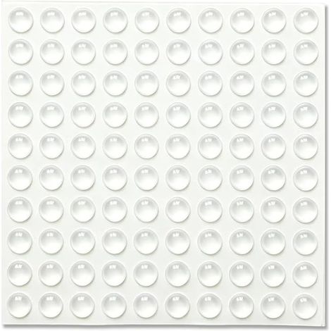 Transparente Pieds Adhésifs, 100 Pcs Butées de Protection en Caoutchouc, Tampon de Porte Autocollant, Patin Silicone Transparent, pour Tiroirs, Meubles, Portes (1/5)