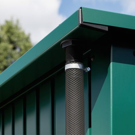 Hörmann Ecostar Regenablauf Schlauchset für EcoStar Gerätehäuser silber