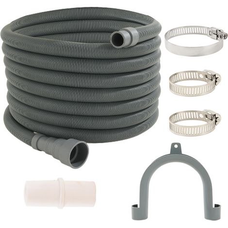 Tuyau d'évacuation flexible de 3 m pour lave-linge et lave-vaisselle, kit d'extension pour tuyau d'évacuation ondulé pour lave-linge.-AquaForge (1/2)