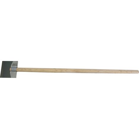 Edma – Grattoir de chantier 150 mm – Manche en bois de hêtre 110 cm – Acier trempé pour décollage moquette et résidus de colle