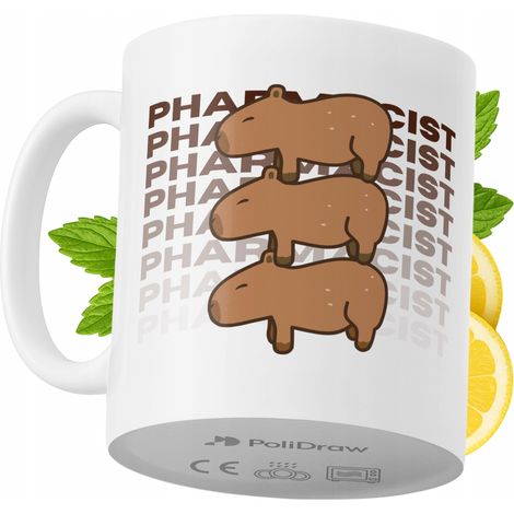 Taza de café/té divertida y humorística para farmacéuticos. Taza con diseño gráfico y texto gracioso para cumpleaños, santos y días festivos. Taza premium para ocasiones especiales en casa, la oficina (1/5)