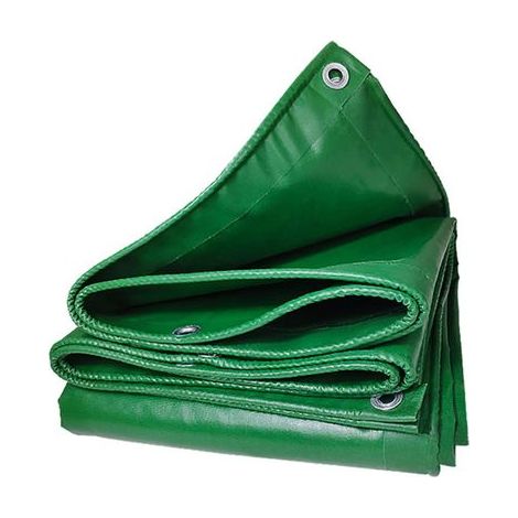 Bâche à bûches épaisse ultra résistante vert - 4m x 4m (1/5)