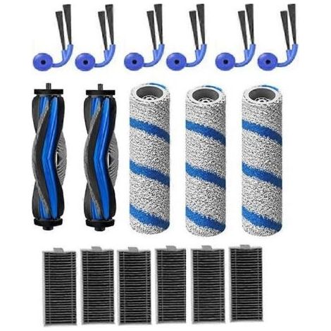 17 pièces pour aspirateur Ecovacs Deebot X11 Omnicyclone/ X11 Pro/ X11 Pro Omni/ X11 : brosse principale, filtre et tambour. (1/5)