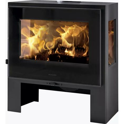 stufa a legna panadero "capri 3v" grigio 5,9 kw (1/2)