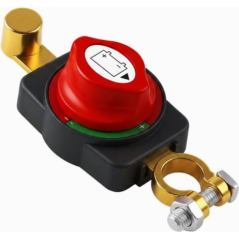 12V 24V 48V Battery Circuit Breaker Adjustable Circuit Breaker 180° Waterproof Blade Switch Battery Circuit Breaker High Conductivity Brass for Car, Boat, Truck, Motorcycle, Motorhome, Direct Assembly (1/5)