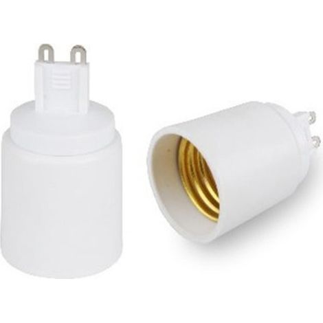 Trade Shop - Lámparas De Puerto Con Convertidor Adaptador De G9 A E27 Soporte De Lámpara Base Tornillo De Ataque -