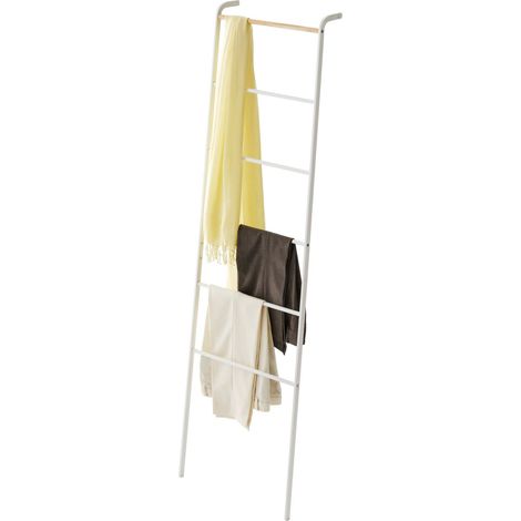 Yamazaki Gerson 2812 Scala Portasciugamani Metallo, Bianco, 45x24x160 cm (1/4)