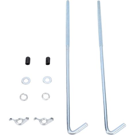 Pieces 9 Inch Battery Retaining J-Bolts Stainless Steel Battery J Hook Kit with 18-8 Rustproof Steel for Battery Tray Frame Securing (1/5)
