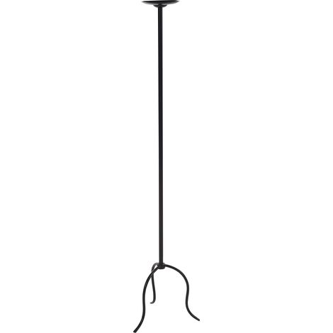 Candelero con estructura de hierro 120 cm estilo moderno negro Almada
