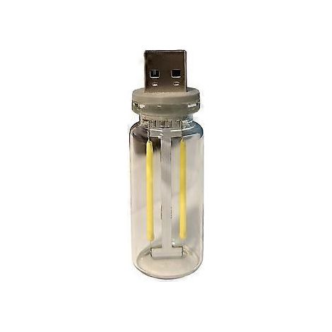 USB-Auto-Innenraumbeleuchtung, Mini-LED-Lampen mit USB-Anschluss für Schlafzimmer, Kinderzimmer, Auto, Weiß