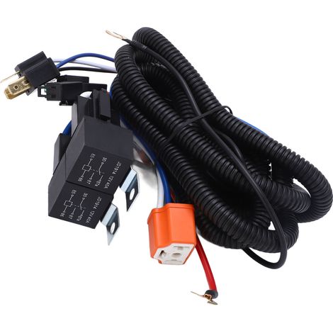 Hochstabiles H4-Scheinwerferrelais-Umrüstkit für H6054, H5054, H6054LL, 6014, 6052, 6053, robuster Kabelbaum (1/5)