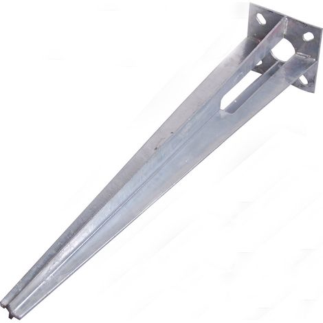 Bodenhülse Einschlaghülse für Ø 40 mm Bodeneinschlaghülse 50 cm Länge Zaunpfahl verzinkt Aufnahme 100x100 mm (1/3)