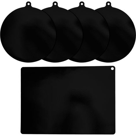 Induction Hob Protection Plate, Induction Mat for Induction Cookers, Anti-Scratch Non Slip Silicone Mats 5 Pieces 35 x 25 cm, 24 cm, 22 cm (1/5)