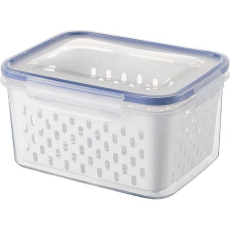 1 ou 3 boîtes de conservation pour fruits et légumes avec couvercle, passoire, bacs de rangement pour réfrigérateur. (1/5)