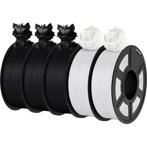 Filamento para impresora 3D, PETG, alta durabilidad, PLA mate 3BK 2WT (1/2)