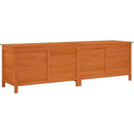 Boîte de rangement de jardin marron bois massif de sapin vidaXL (1/6)