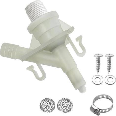 Upgraded RV Toilet Water Valve Replacement Kit for Domestic Toilets 300, 310, 320 - 385311641 RV Toilet Parts, Leak-Resistant, for Foot-Operated Toilets for Camping (1/5)