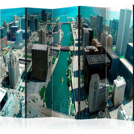 Paravent 5 Volets "Urban Architecture of Chicago" 172x225cm (1/2)