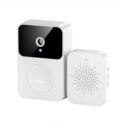 Sonnette,Sans fil Smart X9 HD 1080P vidéo sonnette caméra nuit interphone visuel sonnette IR alarme caméras de sécurité stockage en nuage (1/5)